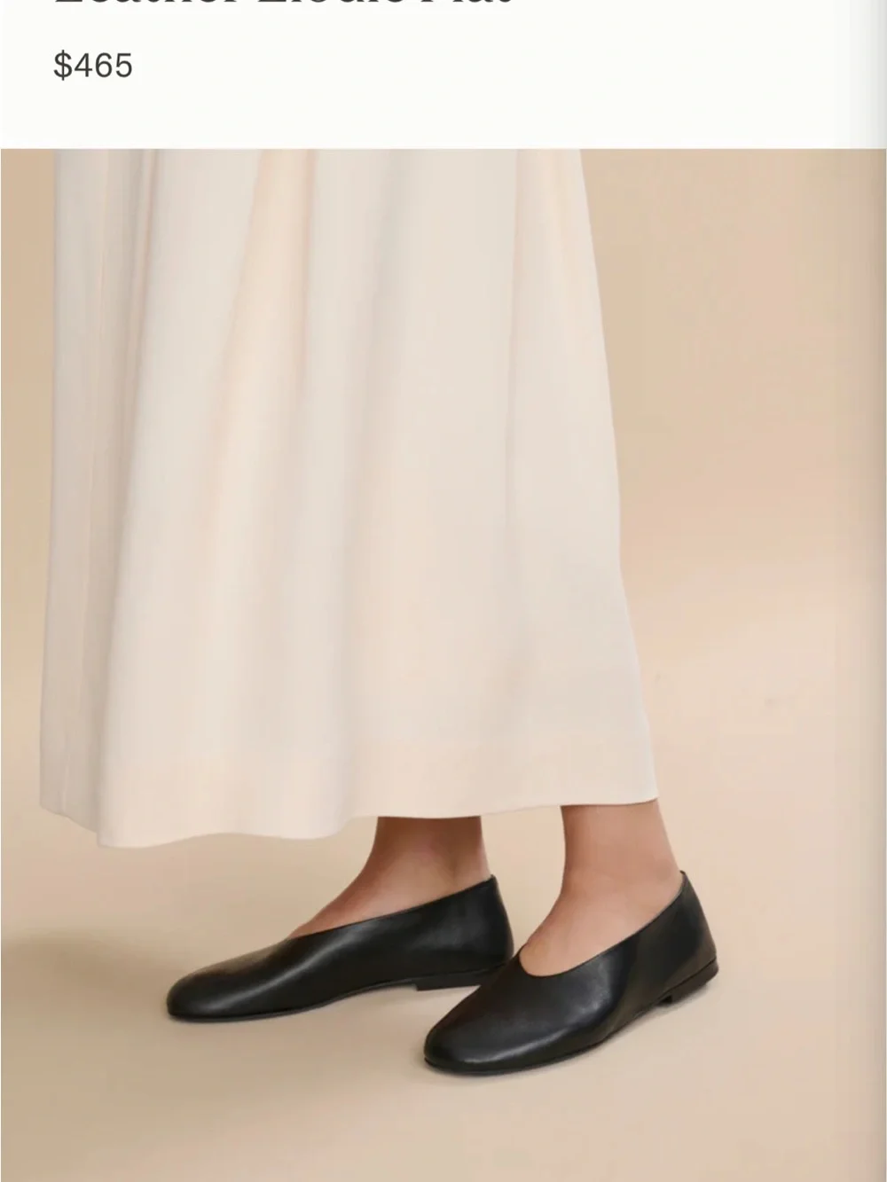Jenni Kayne Black Leather Elodie Flat